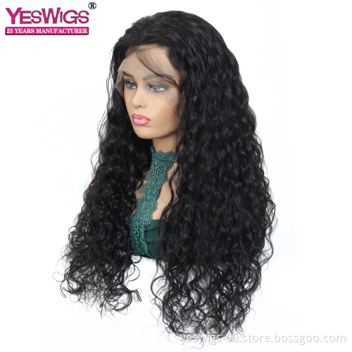 Yeswigs 10a Human Hair Swiss Lace Wig Vietenamese Deep Wave Virgin Cuticle Aligned HD Lace Transparent Deep Curls Frontal Wig